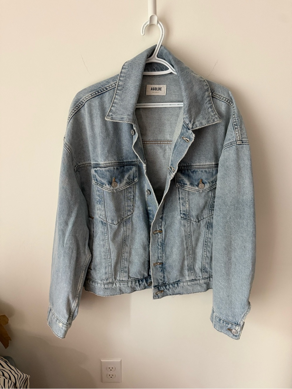 Agolde Dalton Light Blue Vintage Wash Denim Jacket